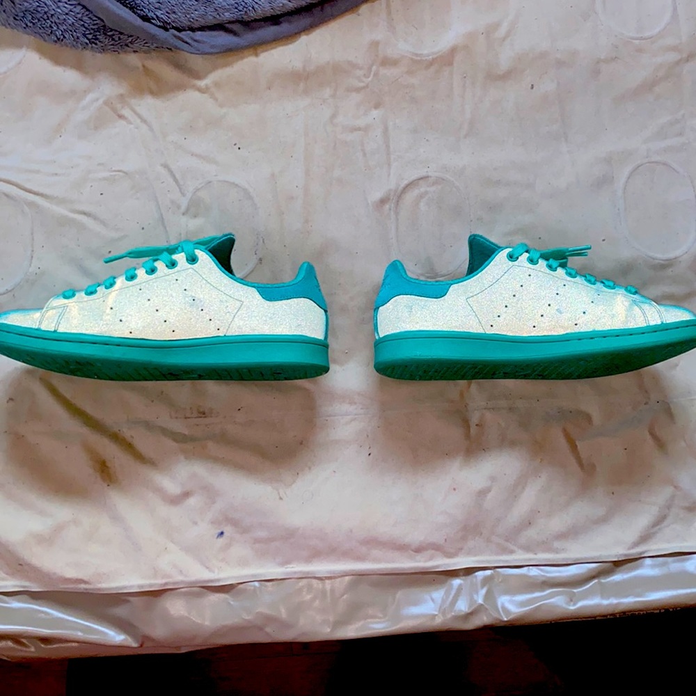 Reflective Stan smiths size 8